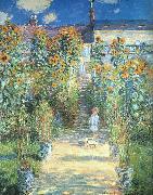 Claude Monet Artist s Garden at Vetheuil oil on canvas